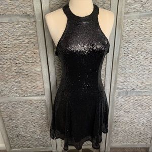 NWT Celia’s Party Dress Sequined Black Dress